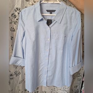 Tommy Hilfiger Light Blue Button-Up Shirt